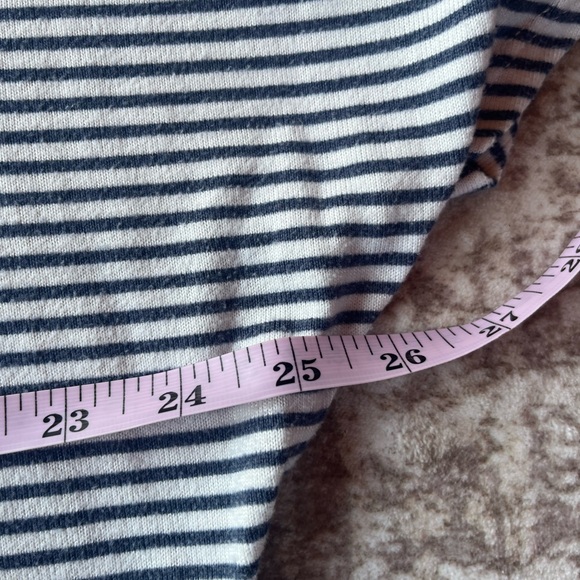 Softies Navy Stripe Oversized Lounge Tee Size Medium - Picture 9 of 9
